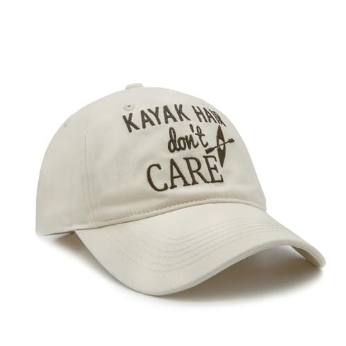 Waldeal Women's Kayak Hair Don't Care Hat, Denim Washed Adjustable Baseball Cap