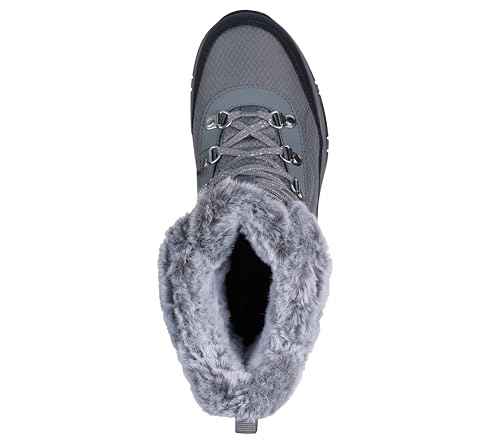 Skechers Women's Trego-Stormie Ankle Boot, Charcoal, 6