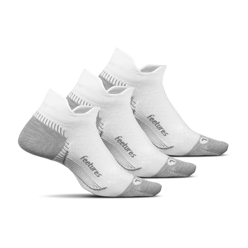 Feetures Plantar Fasciitis Relief Ultra Light Cushion Ankle Sock - Tab Socks with Heel Tab