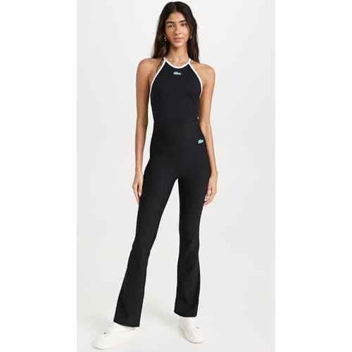 Lacoste Women's Ribbed Flare Pants