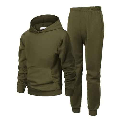 Arshiner 2 Piece Outfit Boys Pullover Hoodies Sweatshirt Suit For Kids Tracksuit Set