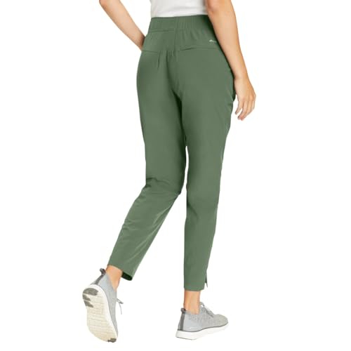 Eddie Bauer Travel Pants Women - Lightweight Elastic Waistband Ankle Pants