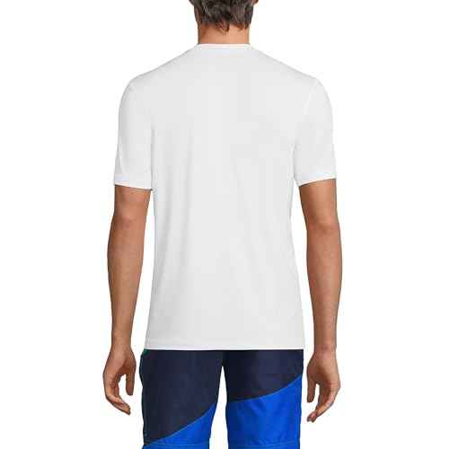 Lands' End Men's Short Sleeve Swim Tee Rash Guard