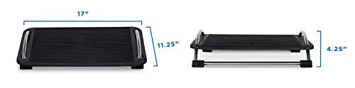Mount-It! Tilting Footrest Under Desk | Ergonomic Office Foot Rest Adjustable | Computer Desk Foot Support | Large Platfor...