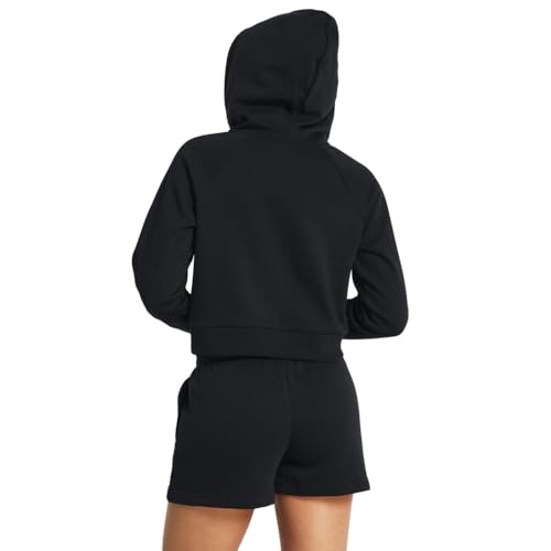 Under Armour womens Rival Fleece Cropped Full Zip