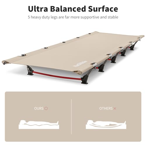 Naturehike Ultralight Camping Cot, Easy to Assemble Folding Tent Cot, Compact & Protable Camping Bed for Camping, Mountain...