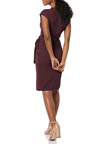 Amazon Essentials Women's Classic Cap Sleeve Wrap Dress (Available in Plus Size)