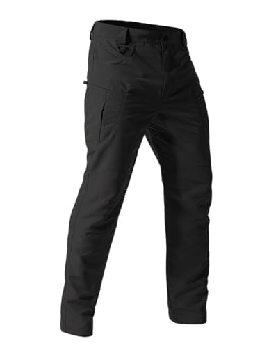 Men's Stretch Tactical Pants,Water Resistant Ripstop Cargo Pants,Lightweight Outdoor Work Hiking Pants with Pockets(No Belt)