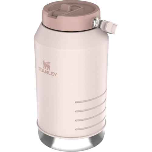 Stanley IceFlow 2.0 Flip Straw Jug with Handle 96 oz | Twist On Lid and Flip Up Straw | Leakproof for Travel and Sports | Insulated Stainless Steel |BPA-Free | Rose Quartz