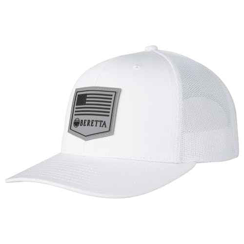 Beretta Men's PM Trucker Breathable Lightweight Outdoor Casual Baseball Cap with Adjustable Snapback - One Size Fits Most