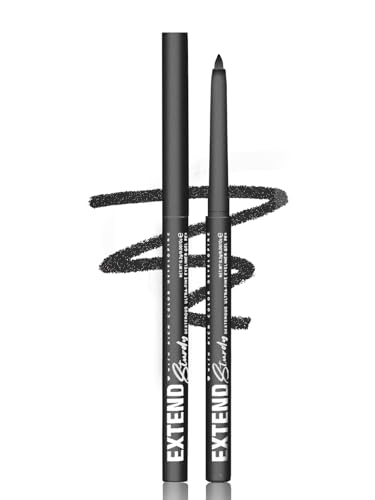 Shimmer Black Gel Glitter Eyeliner Pencil, Metallic Waterproof Smudge-Proof Creamy Retractable Smooth Eye Liner pencil, Hy...