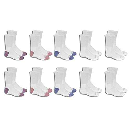 Fruit of the Loom Girls' Everyday Active Sport Crew Socks (10 Pack)