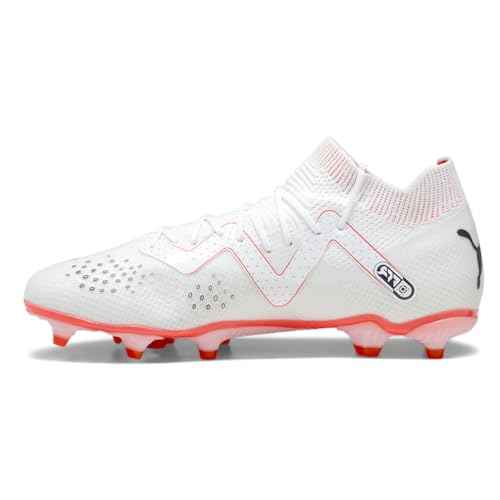 PUMA Mens Future Pro Soccer Cleats Cleated, Firm Ground, Turf - Pink, White