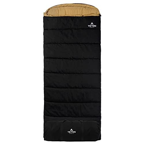TETON Sports Deer Hunter Sleeping Bag, Warm and Comfortable Camping Sleeping Bag, Teton Tough Canvas Shell for Camping, Hu...
