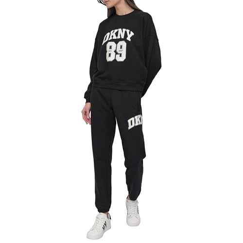 DKNY Women's Drawstring Fleece Jogger Sweatpant