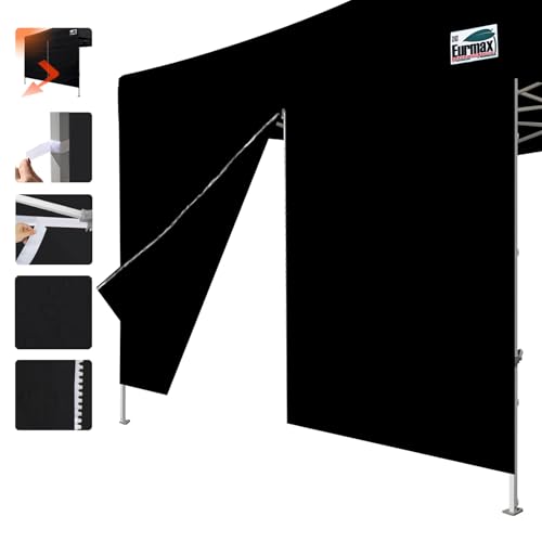 Eurmax USA 10FT Instant Canopy SunWall with Middle Zipper Wall for Pop Up Canopy Tent，1 Pack Sidewall for Outdoor Shade (B...