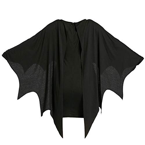HEARTISIAN Womens Plus Size Bat Wing Sleeves T Shirt Dress Casual Flowy Tunics Tops Scoop Collar Tees Halloween Costumes