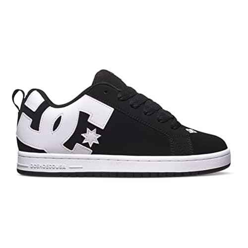 DC Men's Court Graffik Shoe, Black, 14 D D US
