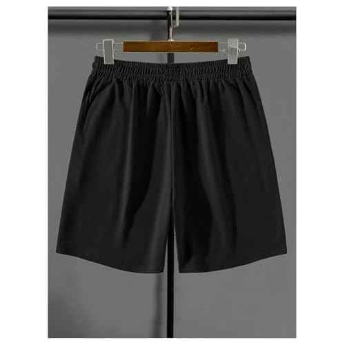 SOLY HUX Men's Graphic Shorts High Waist Elastic Casual Workout Athletic Gym Summer y2k Shorts