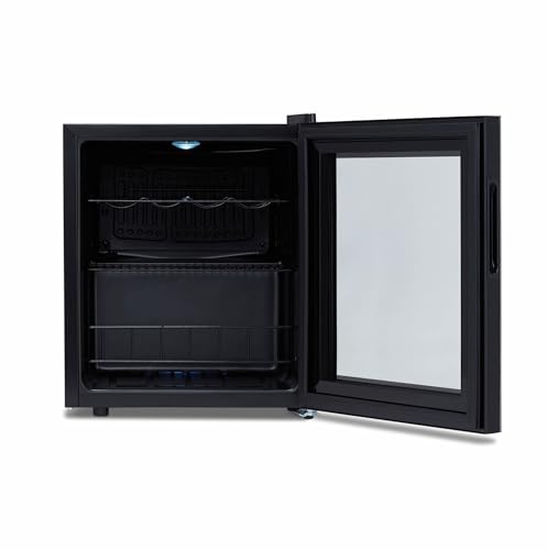 NewAir 16 Bottle Wine Cooler Refrigerator, Shadow Series Freestanding Wine Fridge with Mirror Glass Door, UV-Protected Glass & Quiet Compressor Cooling, Compact Wine Cellar