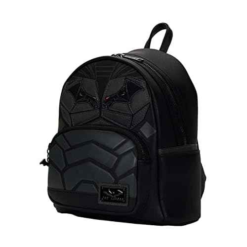 Loungefly Women's Dc The Batman Mini Backpack, Schwarz/Anthrazit, One Size