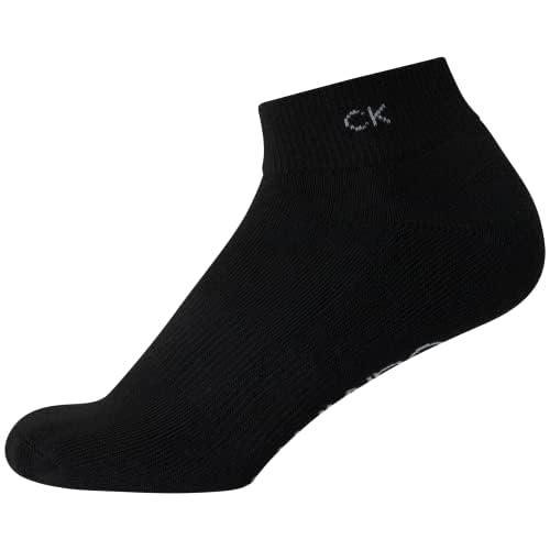 Calvin Klein Womens Quarter Socks - 12 Pack Breathable Cushioned Athletic Ankle Socks for Women for Running and Workout