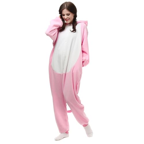 Wishliker Adult Onesie Animal Pajamas Halloween Cosplay Costumes Party Wear Blue