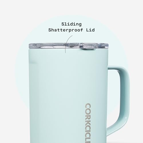 Corkcicle Classic Coffee Mug - Triple Insulated Stainless Steel for Travel - Shatter-Proof Lid - Keeps Drink Hot Over 3 Ho...