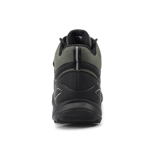 Men's Mid Waterproof Hiking Boots Lightweight Approach Trekking Comfortable Backpacking Non Slip Work Shoes Outdoor Campin...