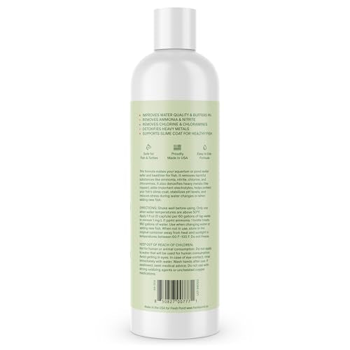 Aquarium & Pond Water Conditioner – Instantly Detoxifies Tap Water for Fish - Removes Ammonia, Chlorine, Chloramine - New ...