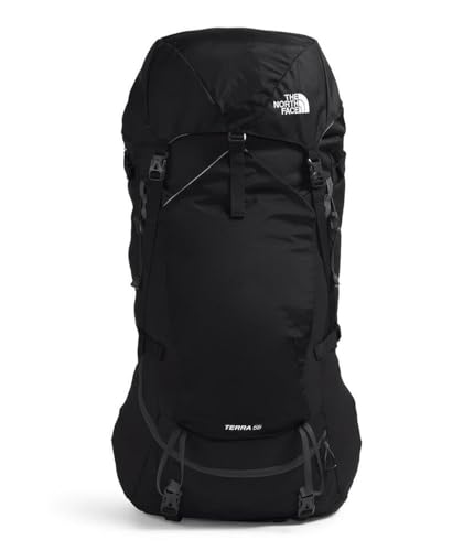 The North Face Terra 55 Backpack - Unisex Hiking Pack, Cinch-Top Opening with Zipper, Pole & Ice Axe Attachments, TNF Blac...
