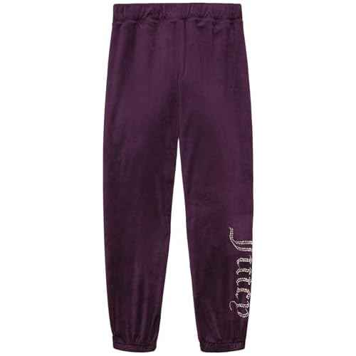 Juicy Couture Girls' Pull-on Plush Velour Jogger, Ribbed Waist & Cuffs