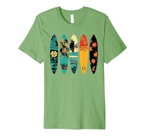 Hawaii Surfboarder lifestyle Beach Surfing Surf Summer Camps Premium T-Shirt