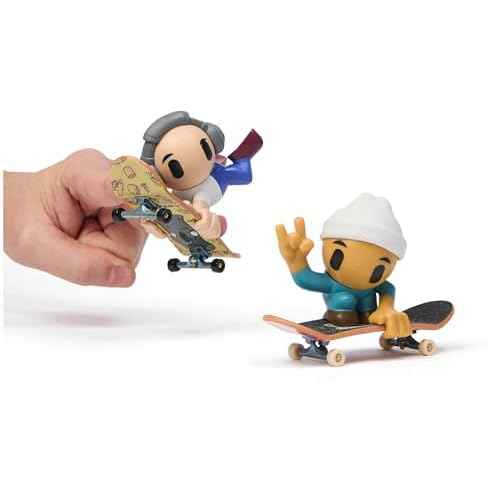 Tech Deck Sk8 Crew, 2-Pack Exclusive Fingerboards with Assistive Figures, Collectible and Customisable Mini Skateboards, Kids¡¯ Toys for Ages 5 and up (Styles May Vary)