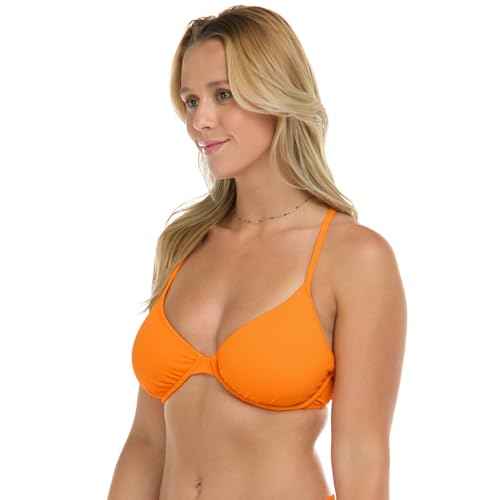 Body Glove Womens Solo Underwire D, Dd, E, F Cup Bikini Top Swimsuit with Adjustable 2-Way Back Detail