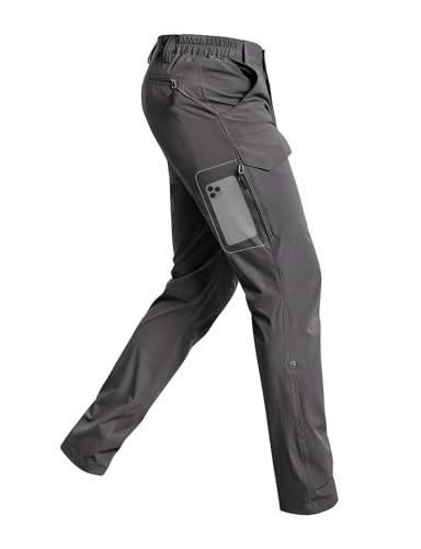 Cycorld Men's Hiking Pants Lightweight: Quick Dry Breathable Water-Resistant Stretch for Outdoor Fishing Travel