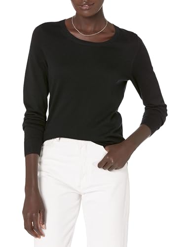 Amazon Essentials Women's Long-Sleeve Lightweight Crewneck Sweater (Available in Plus Size)