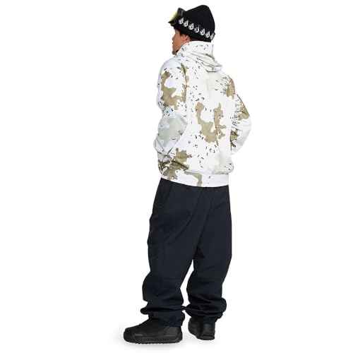 Volcom mens Hydro Fleece Riding Hoodie ? Water-repellent Sweatshirt With Storm Hood & Thumbholes