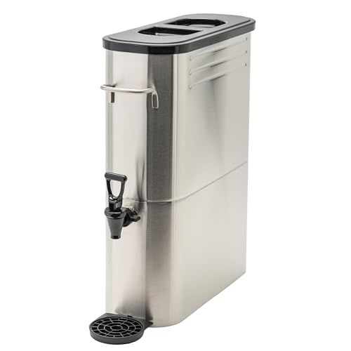 Winco SSBD-5 Stainless Steel Ice Tea Dispenser, 5-Gallon,Medium