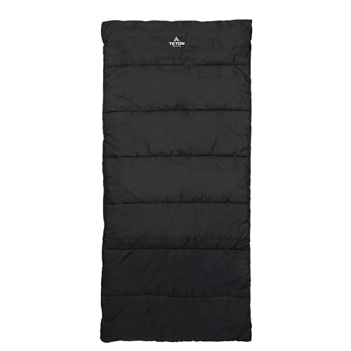 Teton Evergreen Sleeping Bag – Spacious Fit and Cozy Warmth for Adults – Options for Camping in Any Weather
