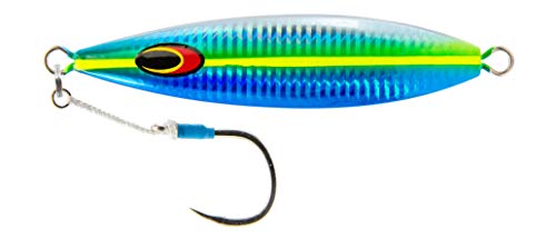 Nomad Design Back Slide Jig – Versatile Classic Teardrop Shape Shallow & Deep Water Fishing, BKK Assist Hooks The Gypsy