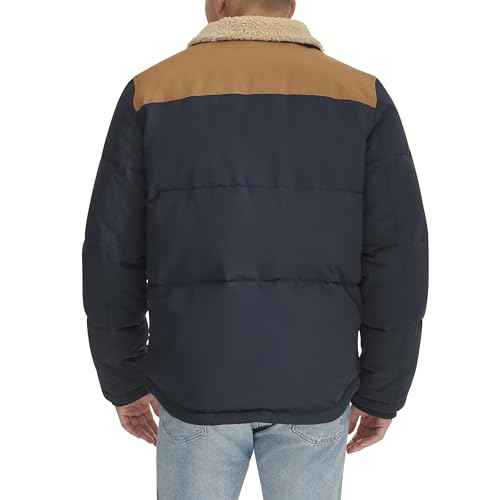 Levi's mens Woodsman Sherpa Collar Puffer Jacket (Regular and Big & Tall Sizes)