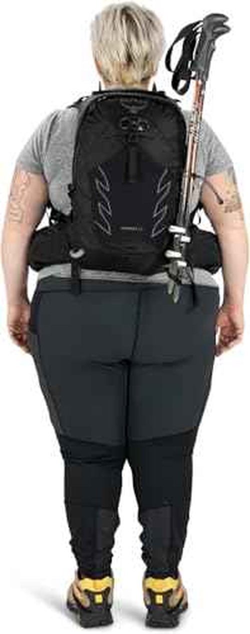 Osprey Tempest 20L Women's Hiking Backpack with Hipbelt, Stealth Black, WXS/S, Extended Fit