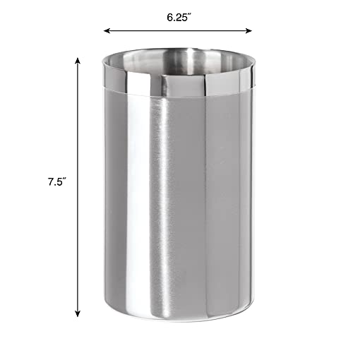 OGGI Stainless Steel Double Wall Wine Cooler - Insulated Tabletop Wine Chiller for White Wine & Champagne, Fits Most Stand...