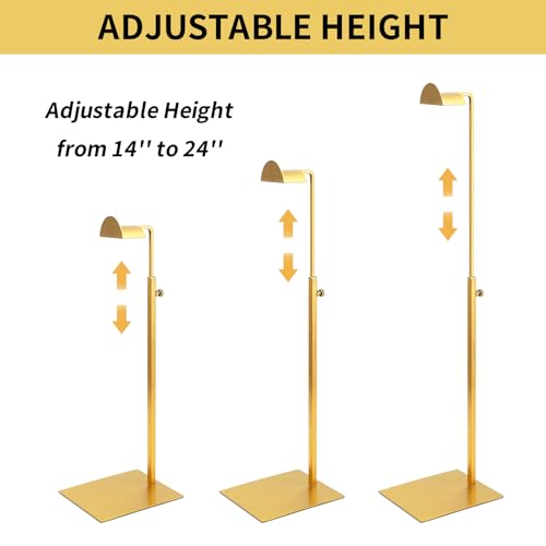 KMtilsh Purse Display Stand,3 Pack stand for purse,Stainless Steel Purse Stands for Display,Height Adjustable Handbag Disp...