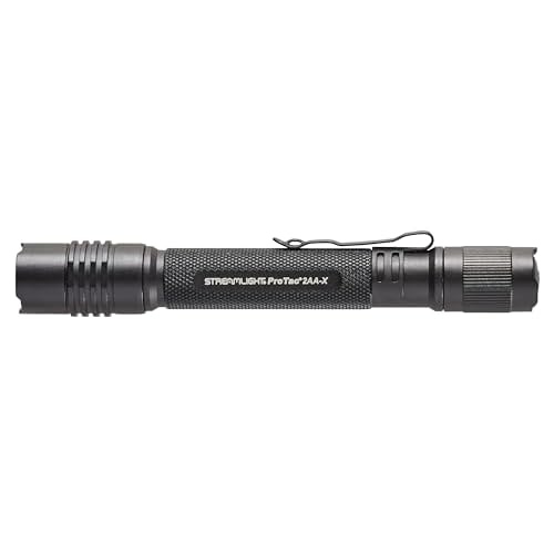 Streamlight 88135 ProTac 2AA-X 550-Lumen Multi-Fuel Personal Carry Tactical Flashlight with USB-C Rechargeable Battery, Black