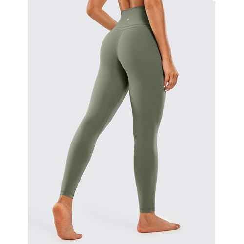 CRZ YOGA Women's Naked Feeling I Workout Leggings 28 Inches - High Waisted Full-Length Yoga Pants