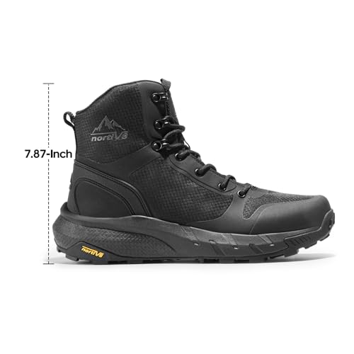 NORTIV 8 Men's Military Tactical Boot Lightweight Comfortable Boots for Work All Day Side Zipper Motorcycle Combat Hiking ...