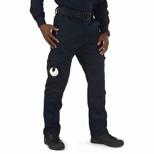 5.11 Tactical Men's Work Pants for EMS/EMT Cargo Pant for First Responders, Black, 40W x 30L, Style 74310ABR