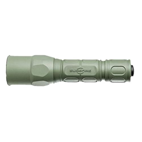 SureFire G2X Pro 600 Lumen Tactical EDC Flashlight Bundle with 2 Extra CR123A Batteries and Lightjunction Battery Case (Green)